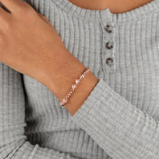 Crystal Heart Stretch Bracelet, Pink