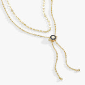 Evil Eye Layered Bolo Necklace