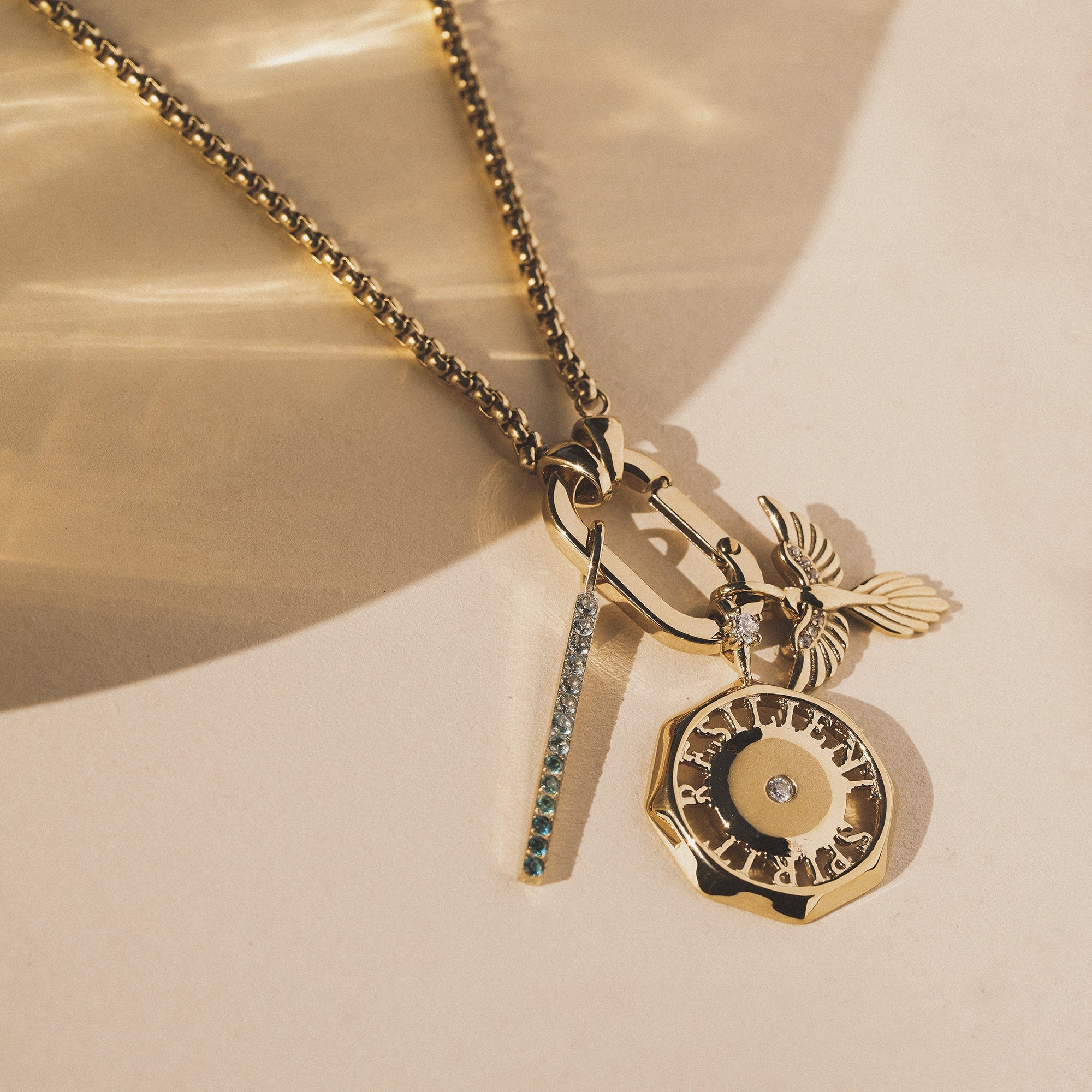 Resilience Trio Interchangeable Charm Necklace