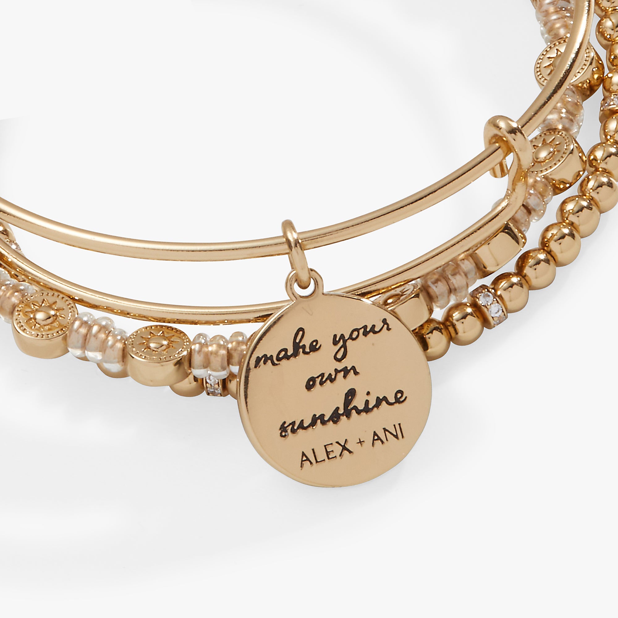 'Make Your Own Sunshine' Bangle Set of 3