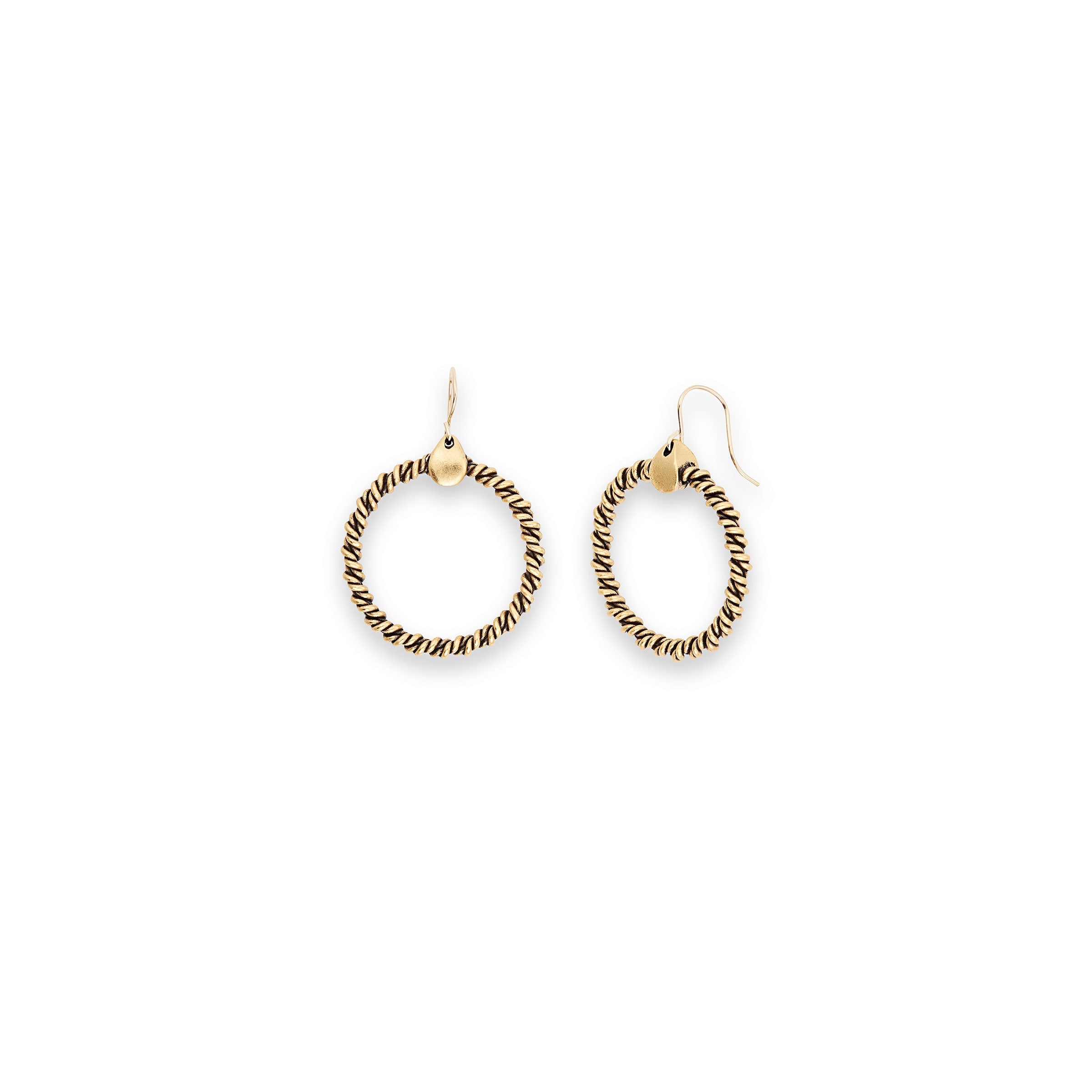 Crimped Hoop Earrings