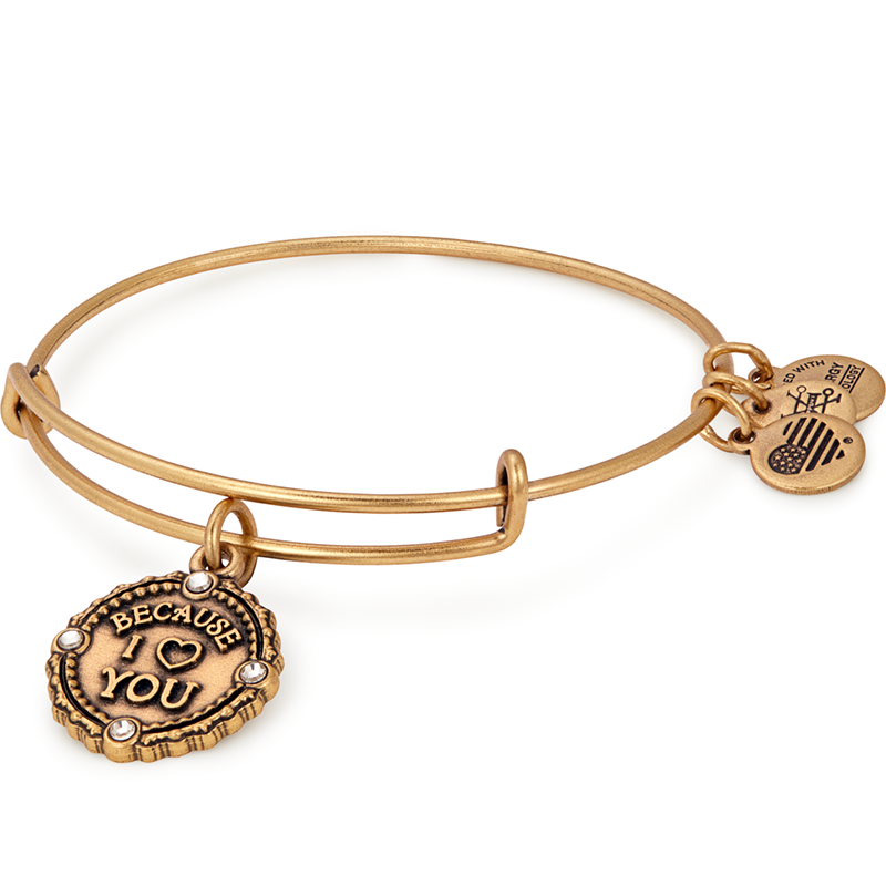 'Because I Love You' Charm Bangle