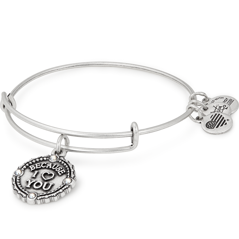 'Because I Love You' Charm Bangle