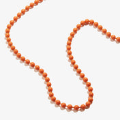 Orange Ball Chain Necklace