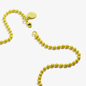 Yellow Ball Chain Necklace