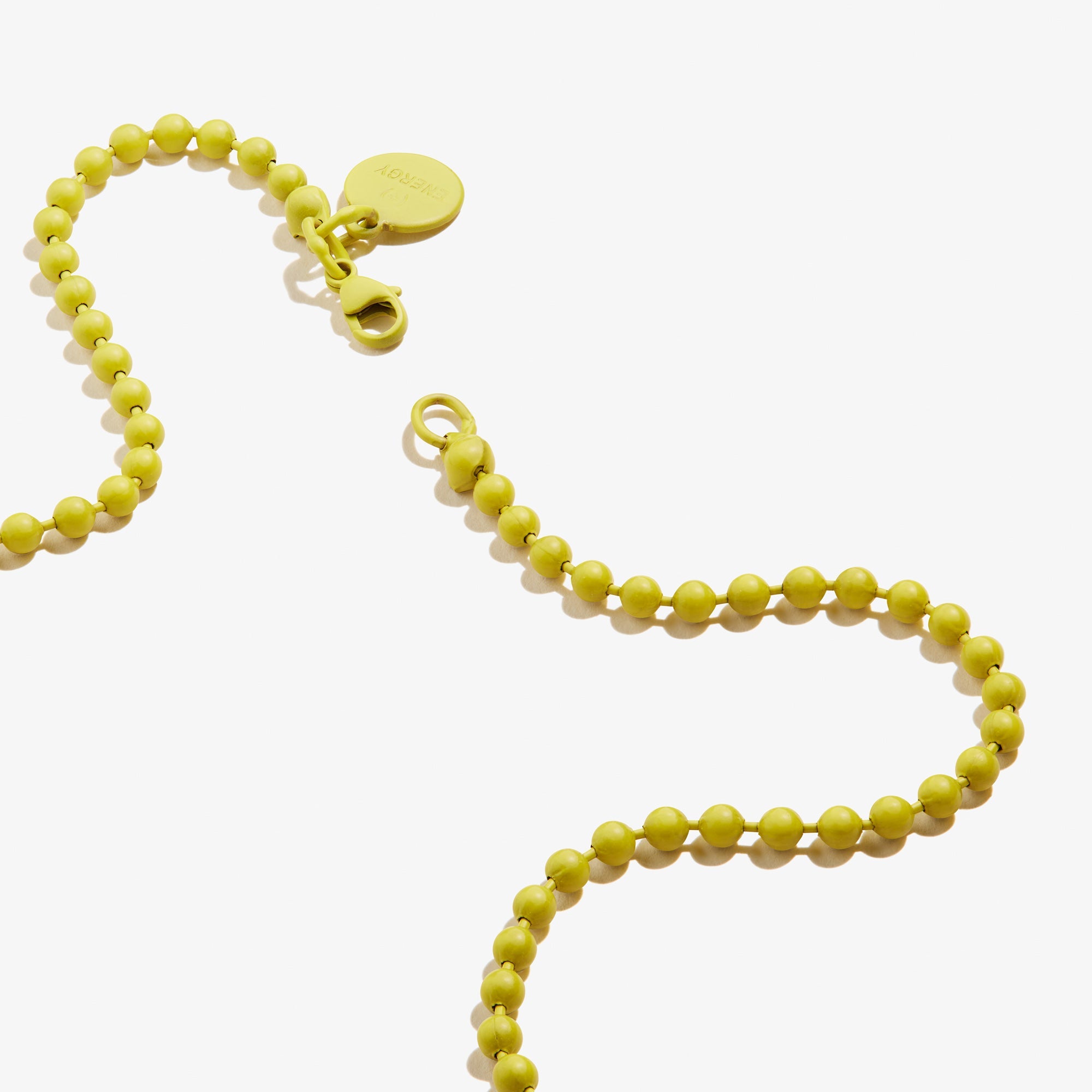 Yellow Ball Chain Necklace