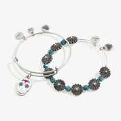 Calavera Charm Bangles, Set of 2