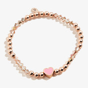 Heart Stretch Bracelet, Pink
