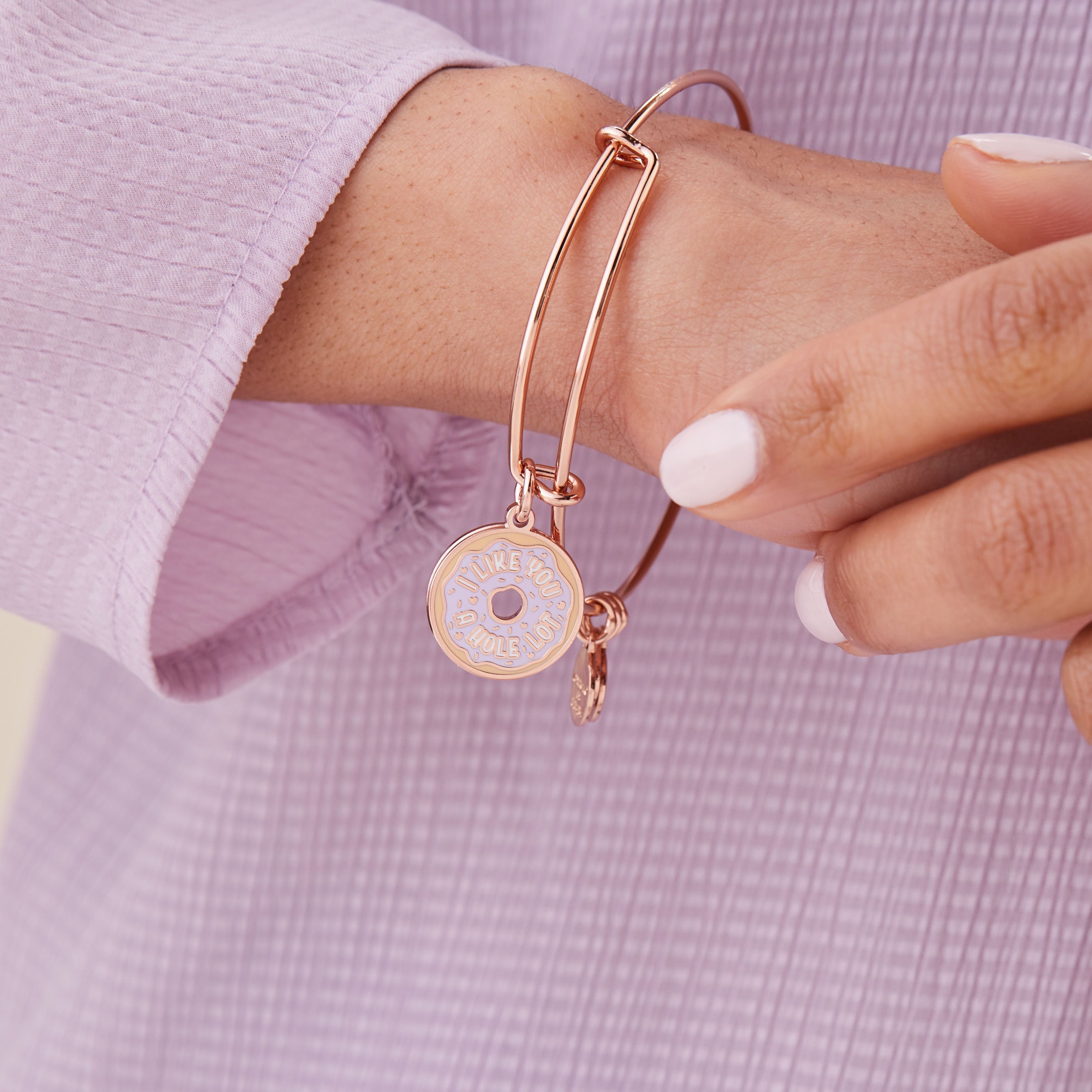 I Like You A Hole Lot' Donut Bangle Bracelet
