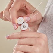 'I Love You' Slider Charm Necklace, Adjustable
