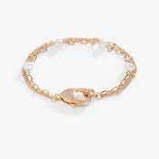 Multi-Chain Carabiner Clasp Bracelet
