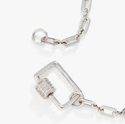 Open Link Square Carabiner Bracelet