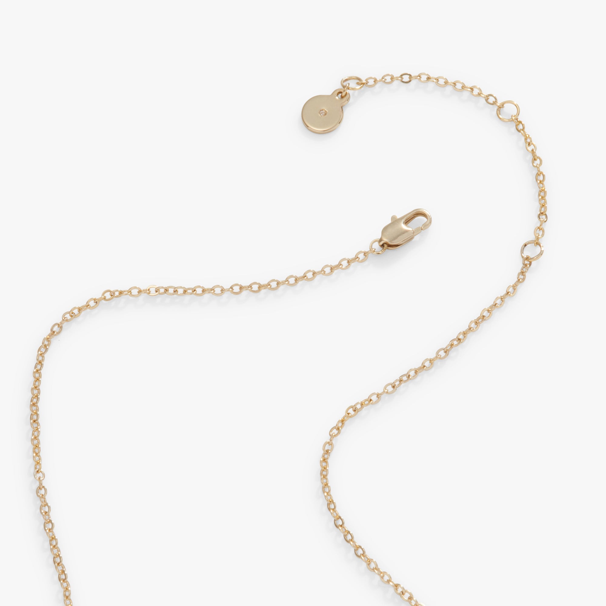 Pavé Cross Necklace, Adjustable