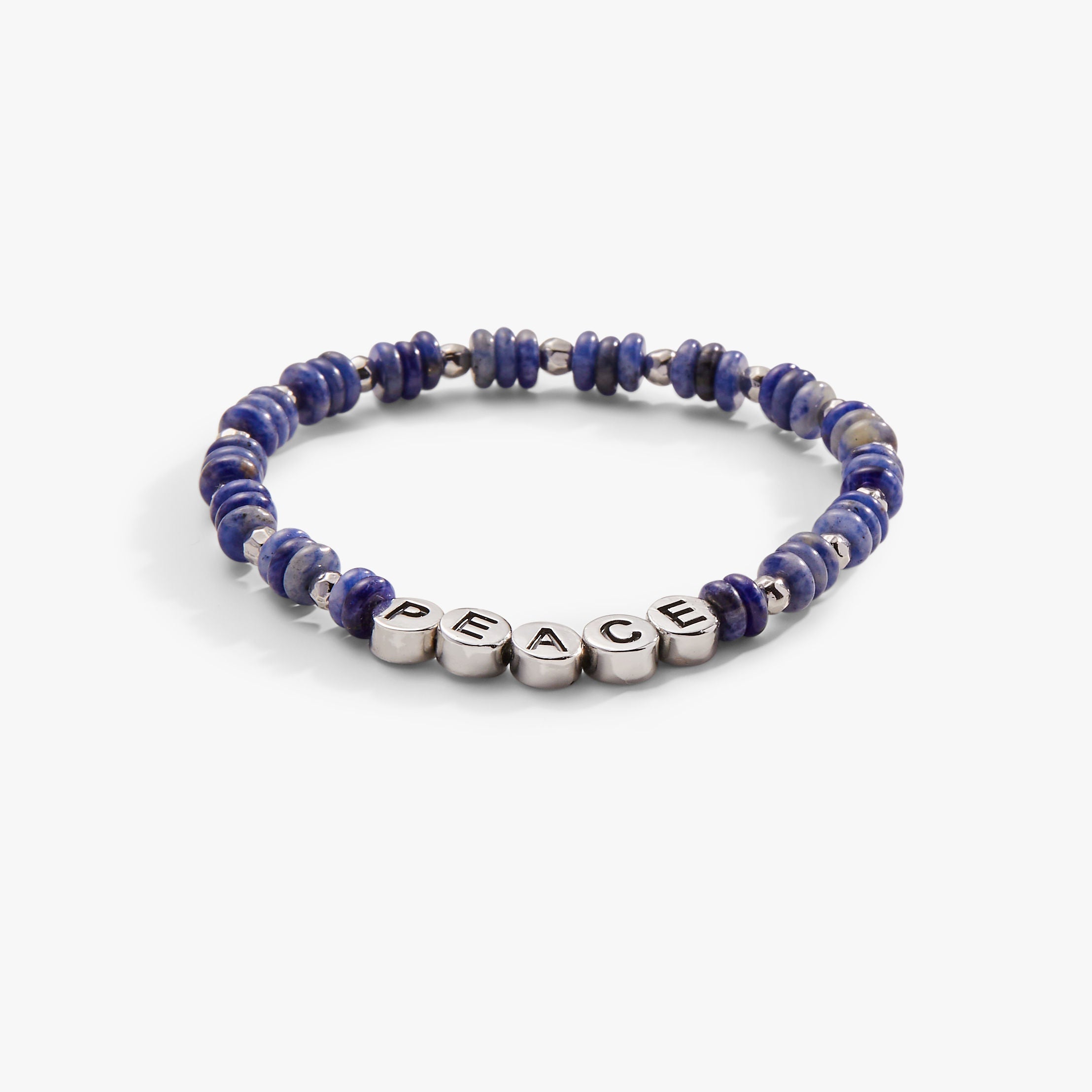 'Peace' Sodalite Stretch Bracelet
